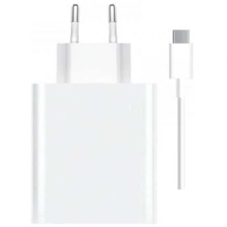 Carregador Xiaomi Hypercharge Combo Usb-A 120w Branco + Cabo Usb-A P/ Usb-C 1m