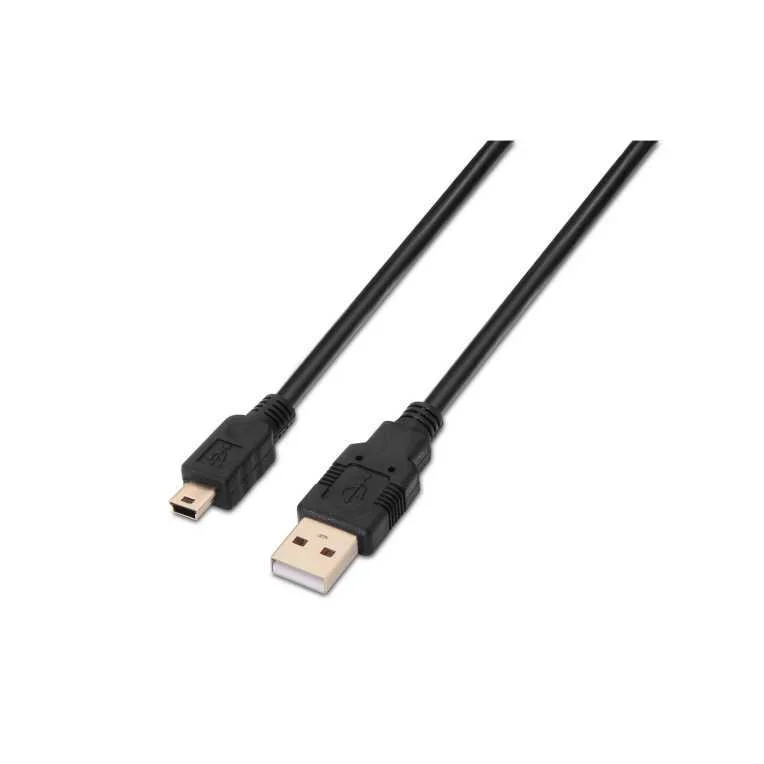 Cable Aisens Usb 2.0 Tipo A/M-Mini B/M Negro 3.0m