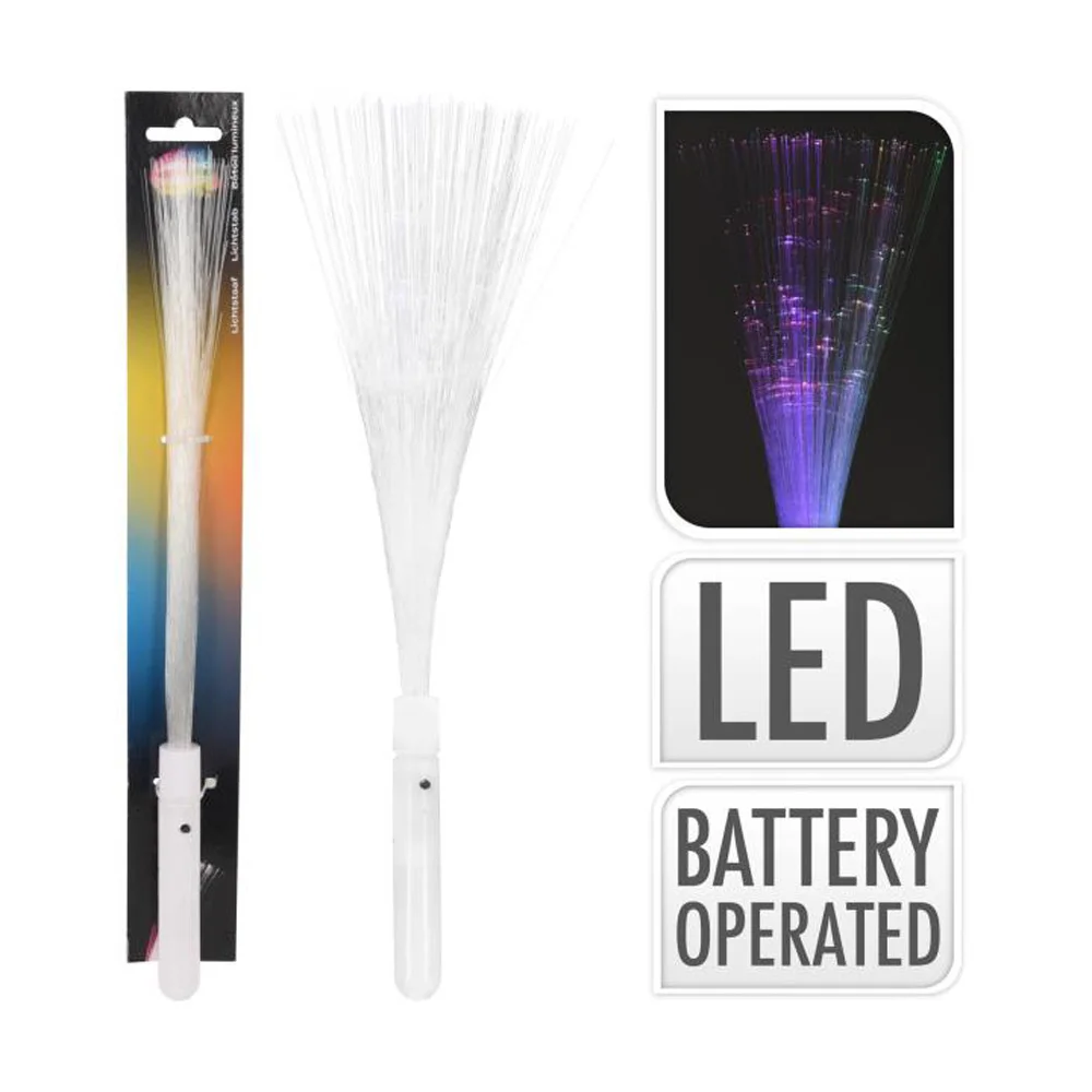 Espigas LED de Fibra &Oacute;tica, a Pilhas