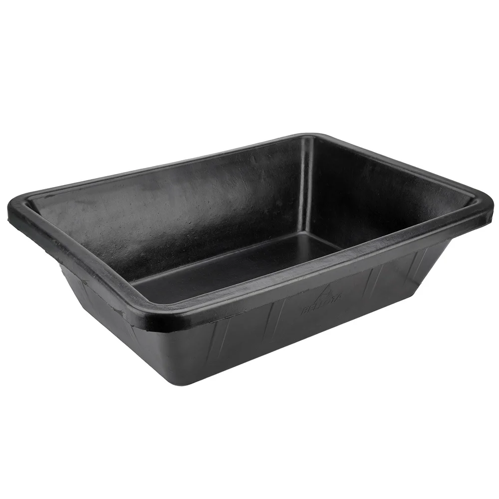 Gaveta 40 l de borracha preta resistente. &oslash;685x50.