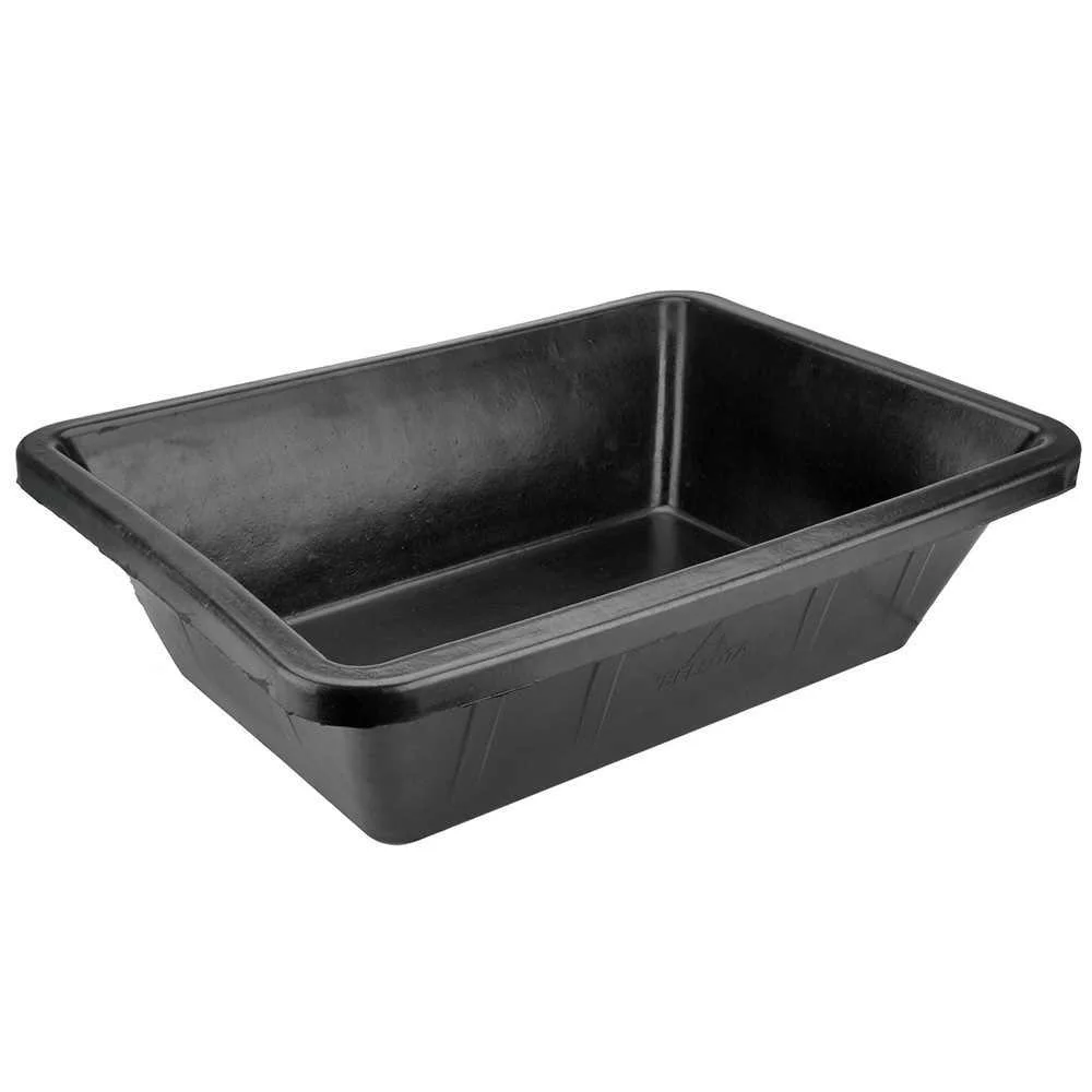 Gaveta 40 l de borracha preta resistente. &oslash;685x50.