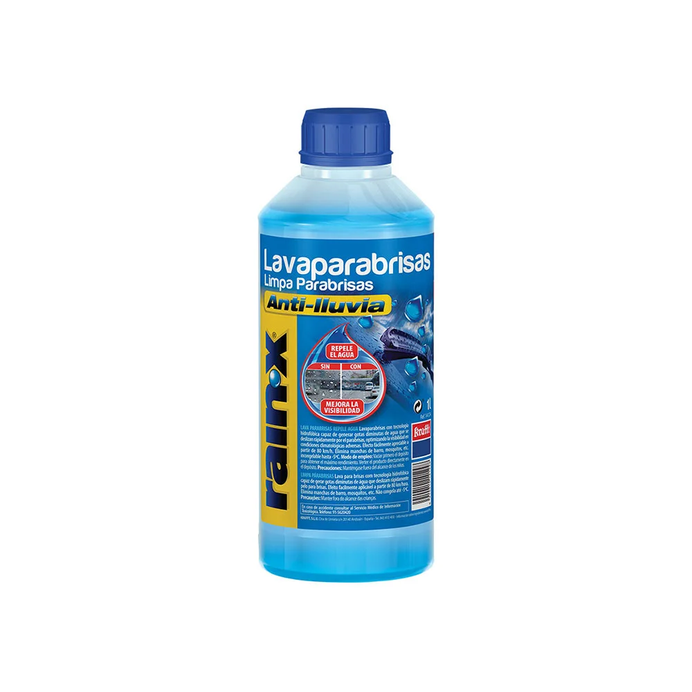 L&iacute;quido Limpa Para-Brisas Antichuva 1l. Rainx