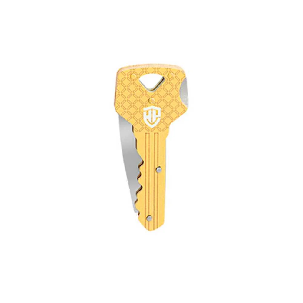 Faca de Bolso em Forma de Chave 40 Mm Ouro
