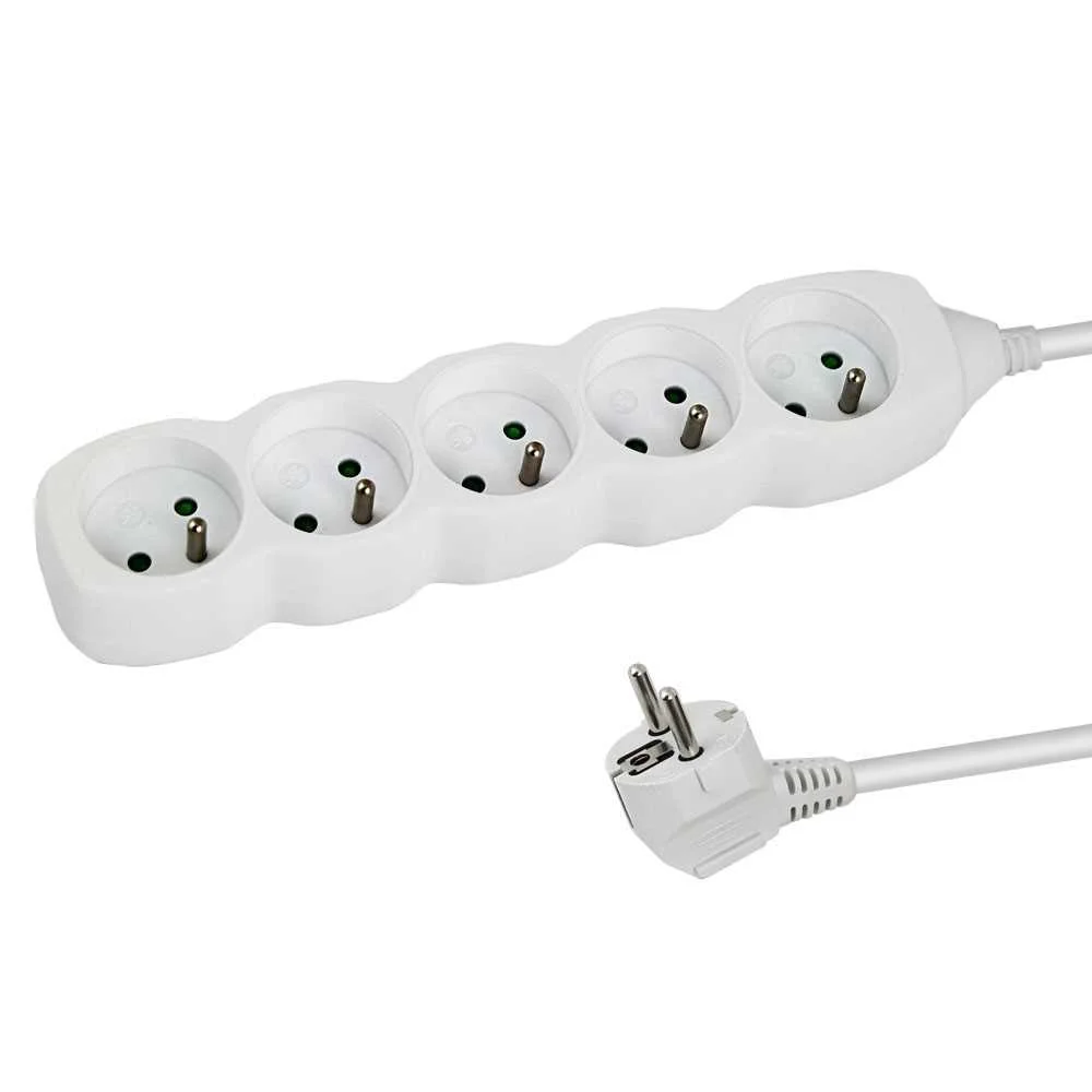 Esperanza Power Strip 5 Sockets 1.5m White