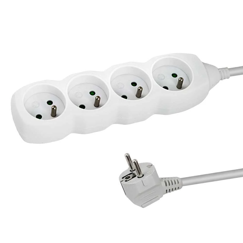 Esperanza Power Strip 4 Sockets 3m White