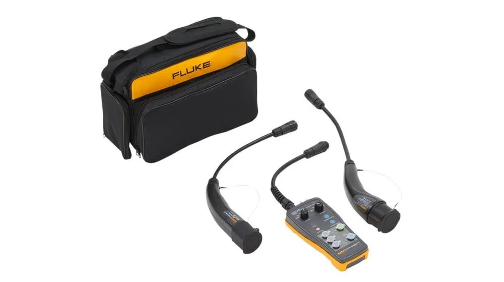 Medidor: conjunto de adaptadores de teste amarelo.