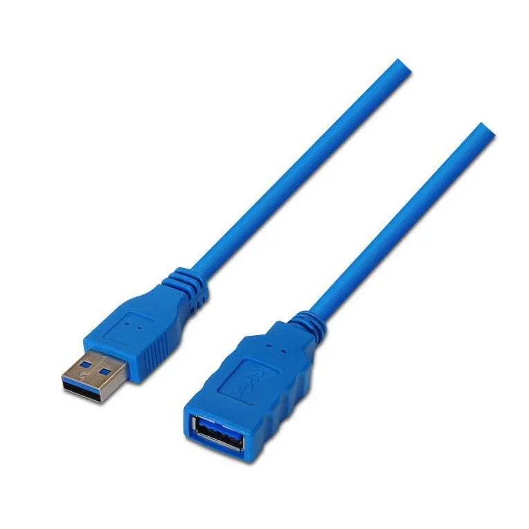 Cabo Aisens Usb 30 Tipo A/M-A/H Azul 1m
