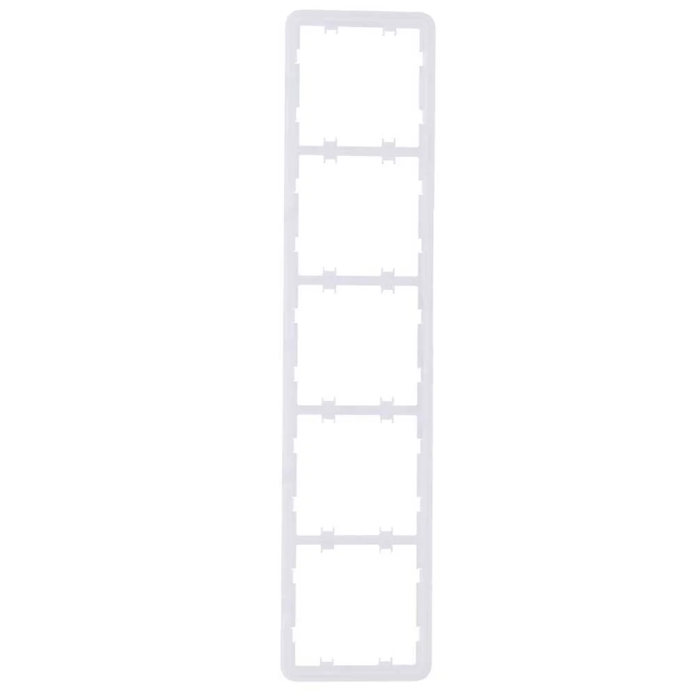 Estrutura Vertical para Cinco Interruptores - Compat&iacute;vel com 2 X Aj-Sidebutton-...-Vert - Compat&iacute;vel
