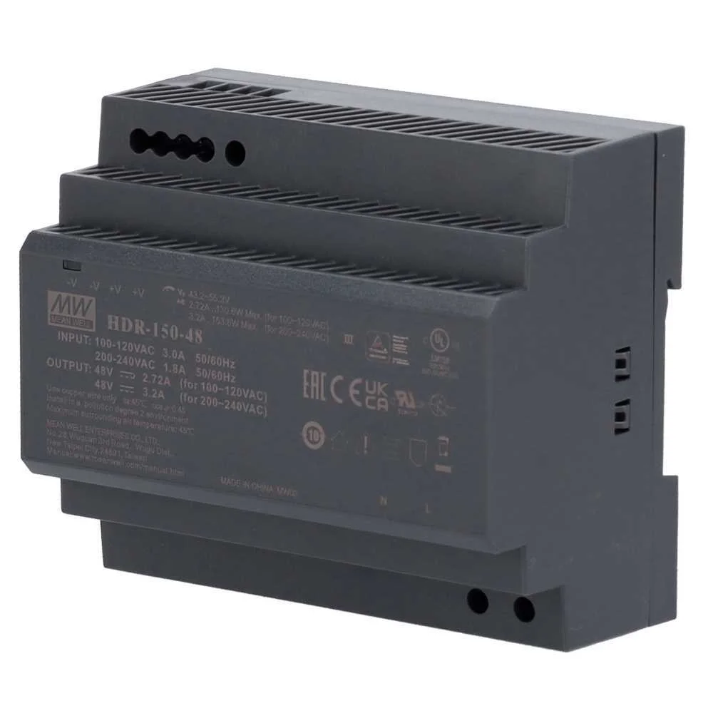 Fonte de Alimenta&ccedil;&atilde;o - Sa&iacute;da Cc 48 V / 3.2 a / 150 W - 2 Sa&iacute;das - 178 (Lg) X 97 (Al) X 38 (Pf) Mm - 