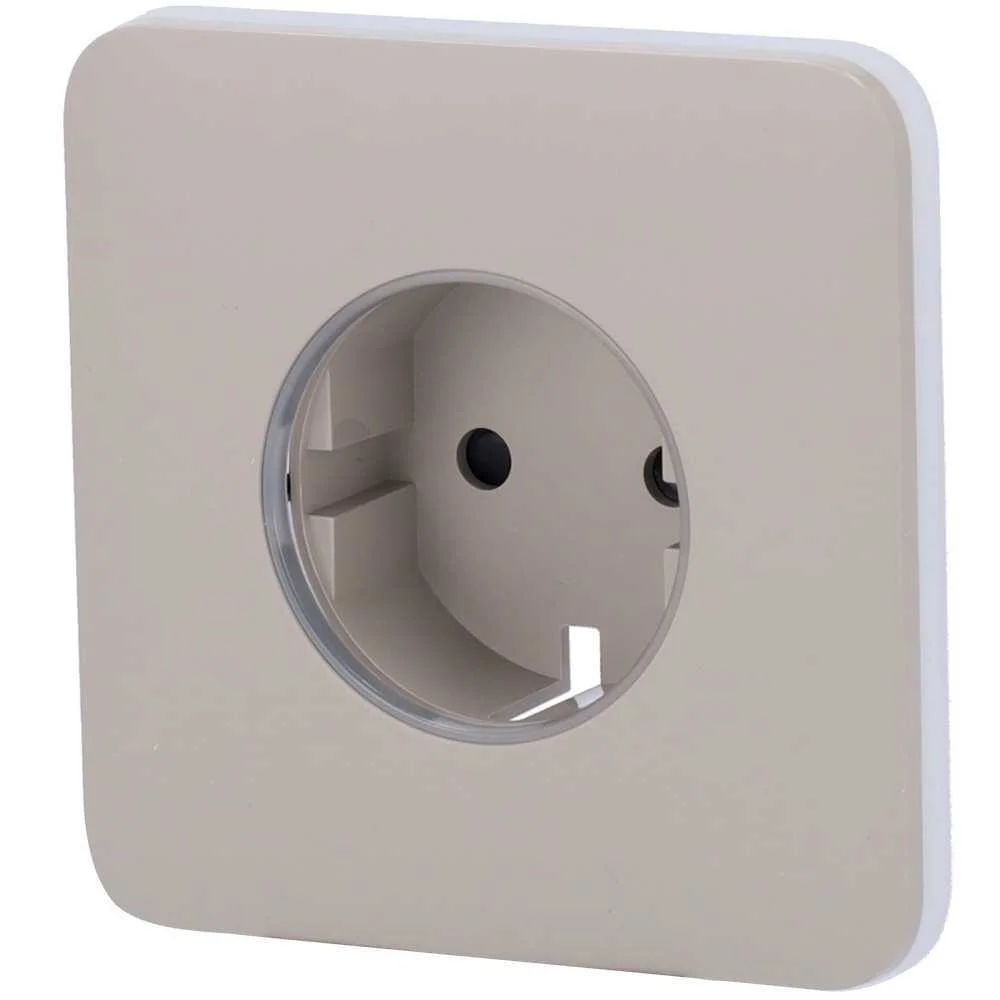 Prote&ccedil;&atilde;o Frontal para Ficha Inteligente Tipo F - Compat&iacute;vel com Aj-Outletcore-Smart - Indicador LED 