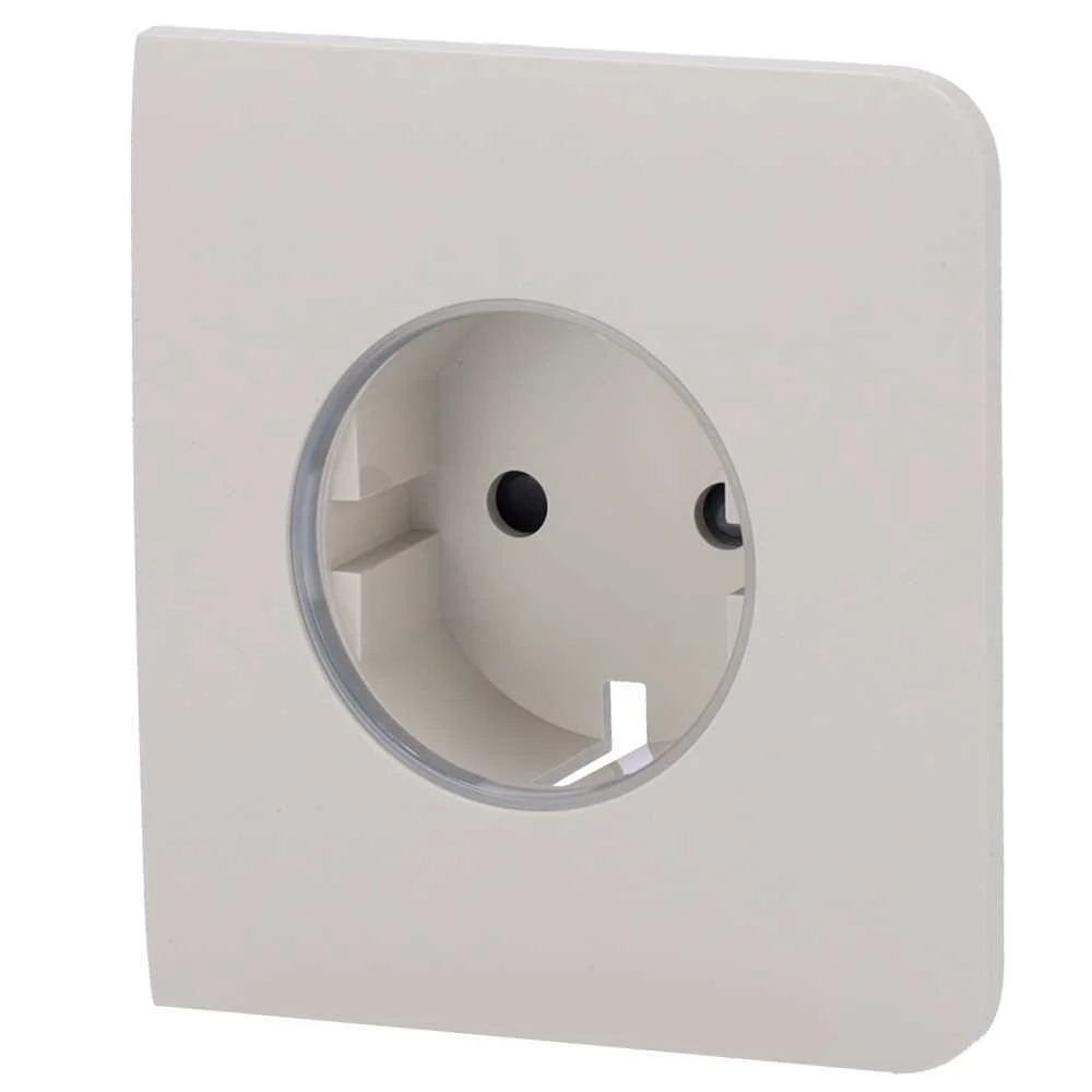 Cobertura Lateral para Ficha Inteligente Tipo F - Compat&iacute;vel com Aj-Outletcore-Smart - Indicador Led