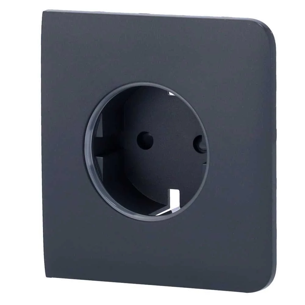 Cobertura Lateral para Ficha Inteligente Tipo F - Compat&iacute;vel com Aj-Outletcore-Smart - Indicador Led