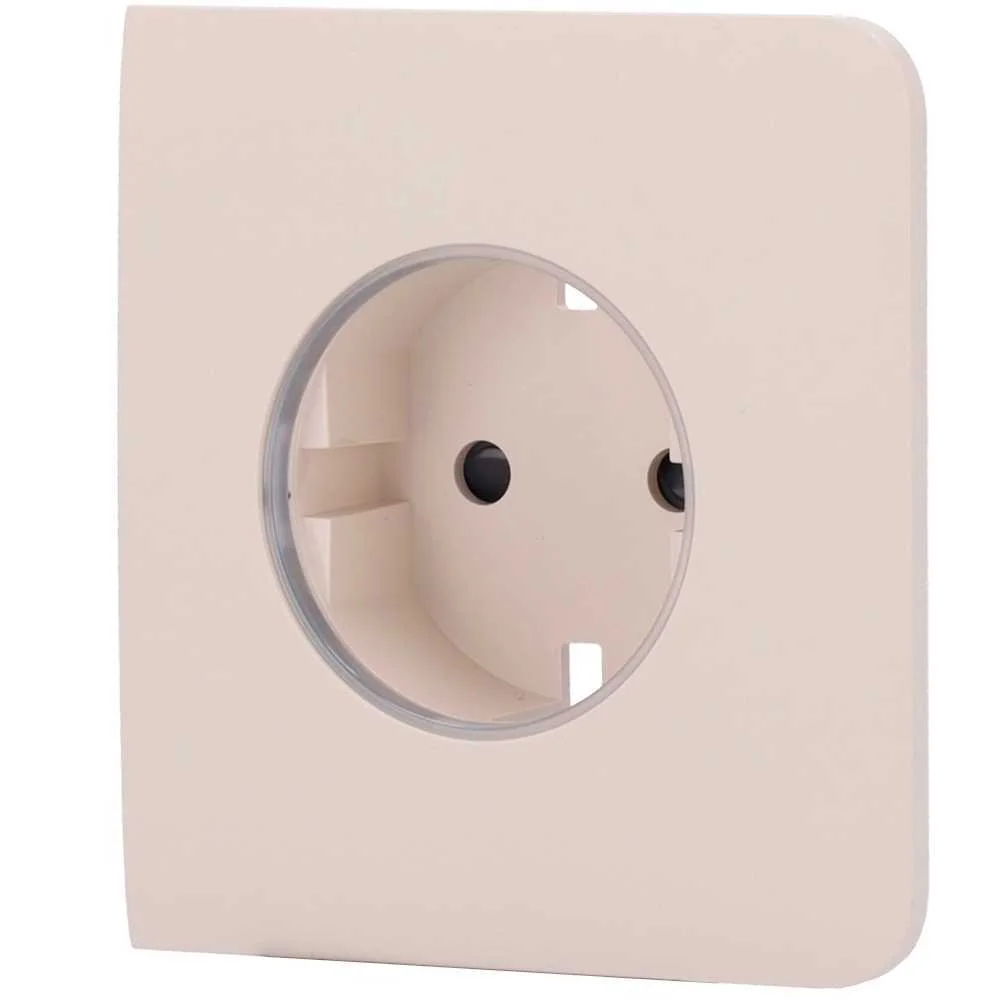 Cobertura Lateral para Ficha Inteligente Tipo F - Compat&iacute;vel com Aj-Outletcore-Smart - Indicador Led