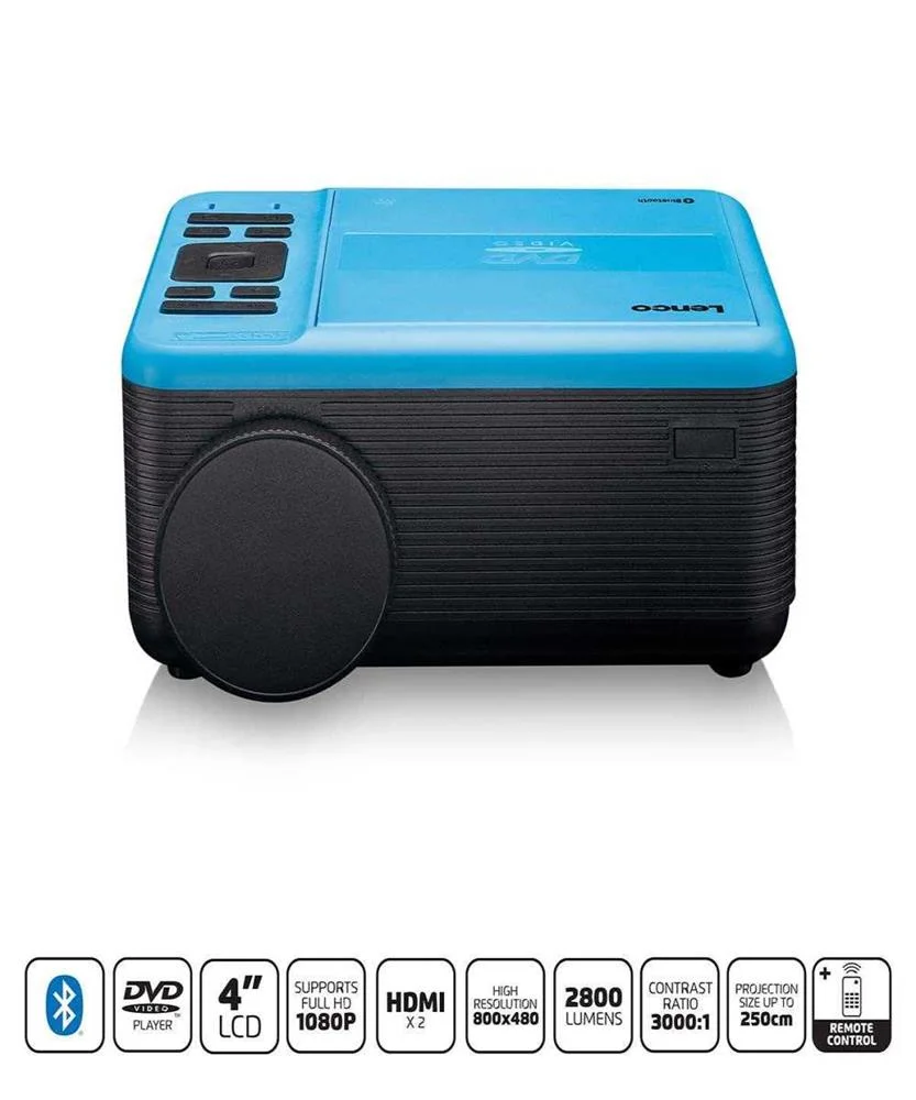 Proyector Lcd Con Reproductor de Dvd Y Bluetooth .