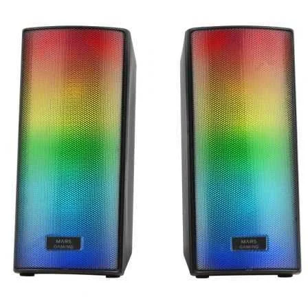 Altavoces Mars Gaming Msrgb2/ 15w/ 20/ Negros