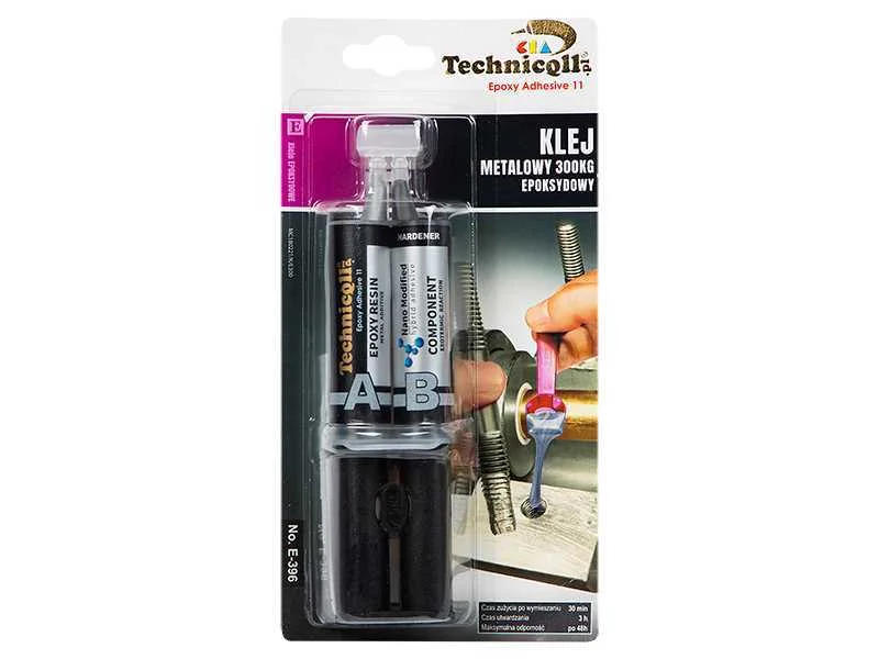 Cola ep&oacute;xi para metal 300kg 2x12ml Technicqll