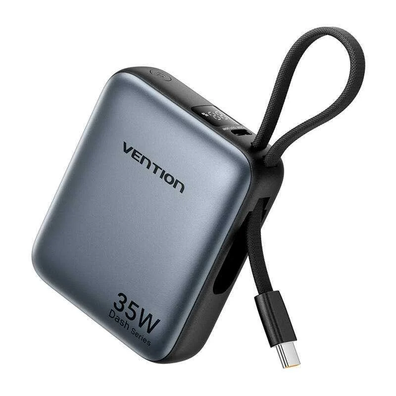 Powerbank Vention Fheh0 10000mah 35w Cinza