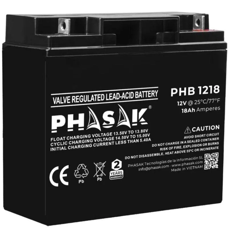 Bateria Phasak 1218 Ups 12v/18ah