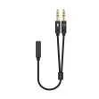 Cable Adaptador Aisens Audio Jack 3.5 4p/H-2xjack.