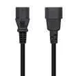 Cable Alimentacion CPU Aisens C13/H-C14/M Negro 1.