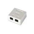 Roseta de Superficie Aisens Rj45 Cat6 Utp 2 Toma