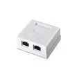 Roseta de Superficie Aisens Rj45 Cat6 Ftp 2 Toma
