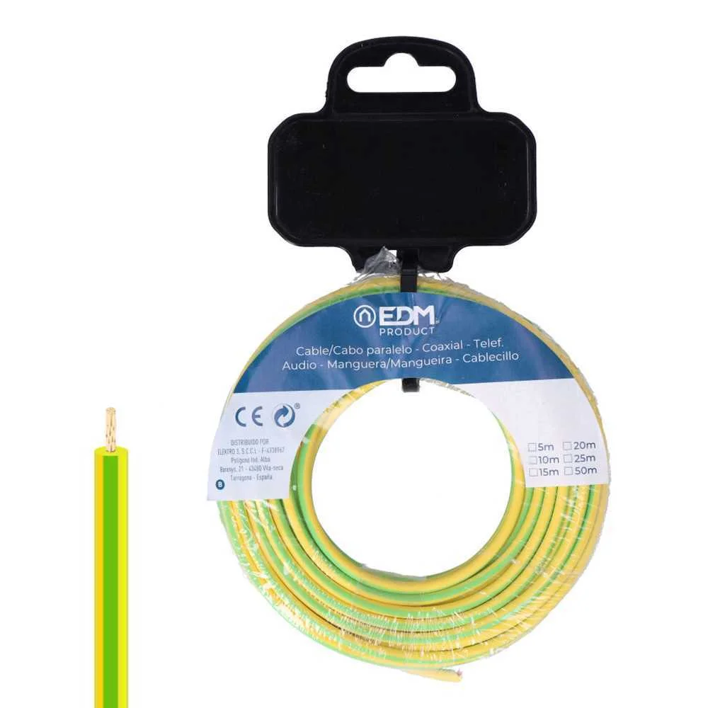 Cabo H07z1-K 6 Mm2 Bicolor 15 M