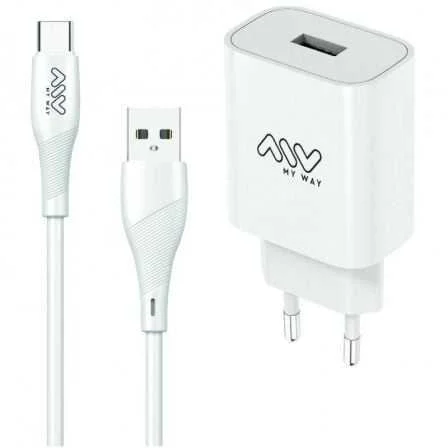 Carregador de Parede Myway Mywepak0002/ 1xusb + Cabl.