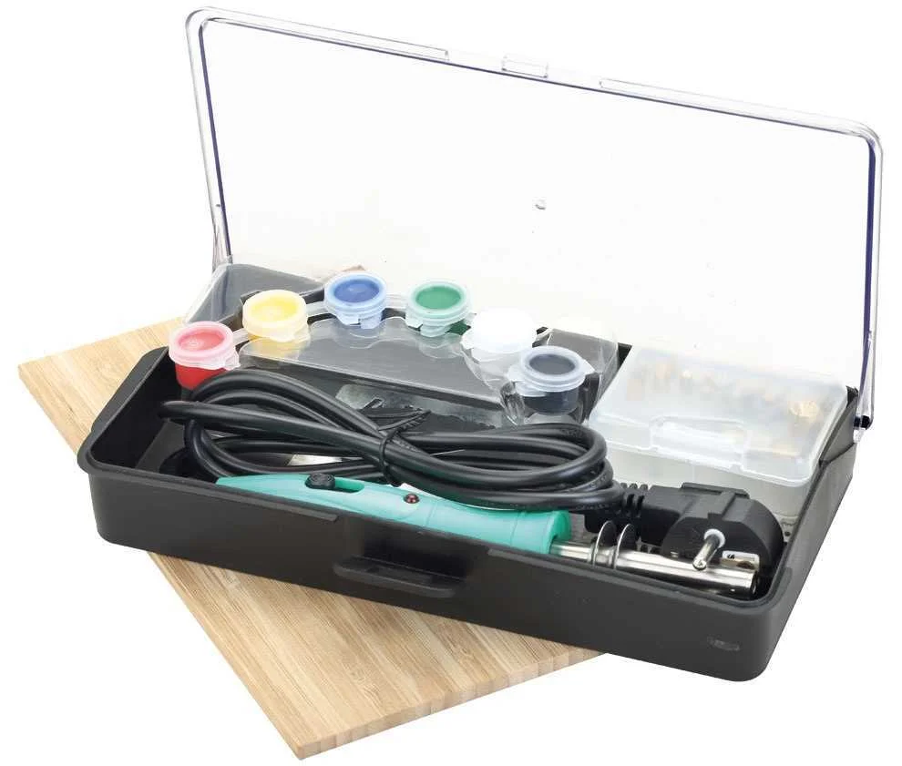 Kit Ferro de Soldar para Pirografia Dupla Pot&ecirc;ncia 10w/.
