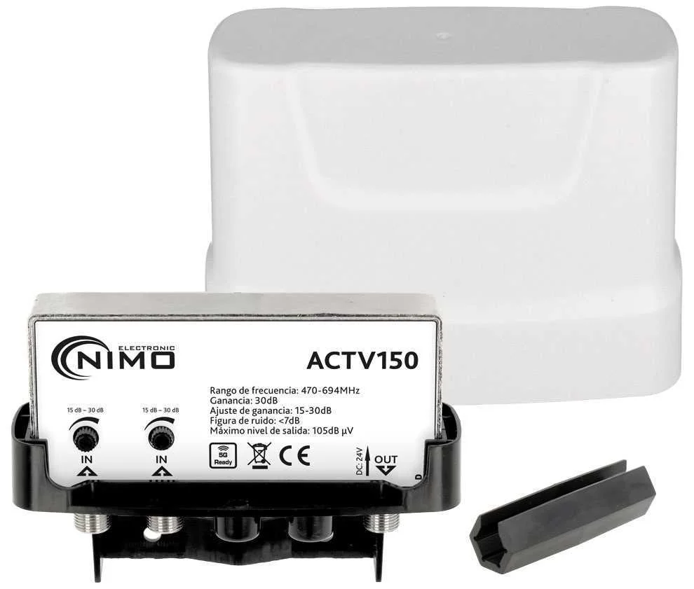Amplificador de Mastro Exterior para Antena de Tv 2e.