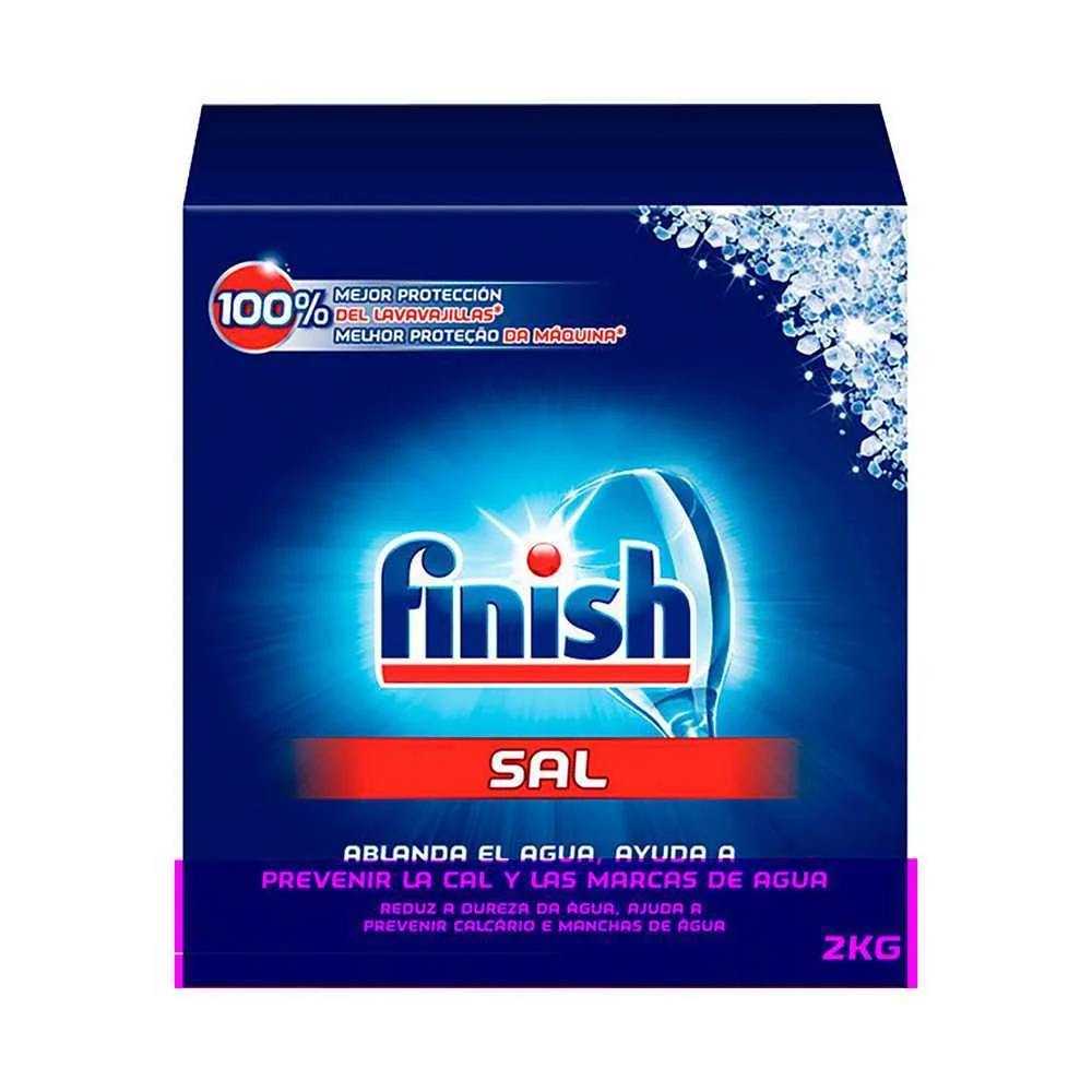 Capacidad: 2 Kg<br>tipo: Sal para Lavavajillas<br>marca: Finish<br>