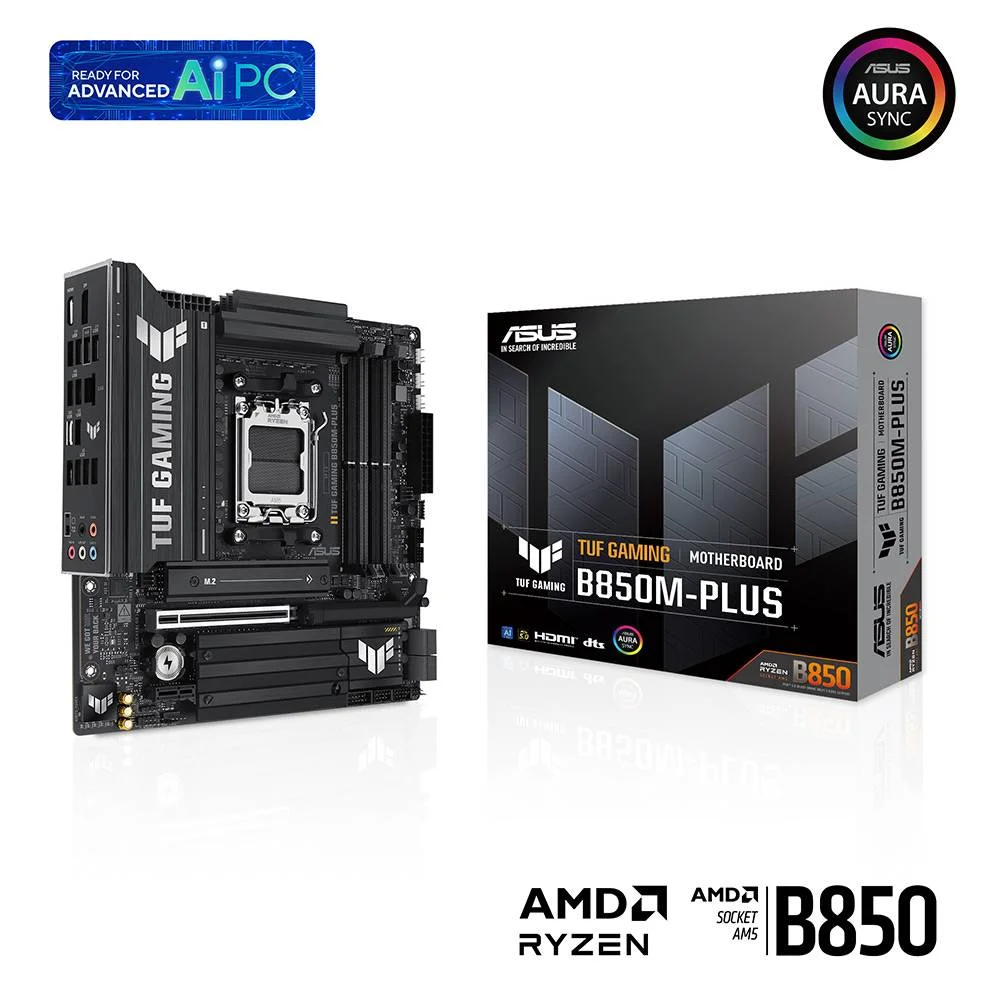 Mb Asus Tuf Gaming B850m-Plus          (Amd,Am5,Ddr5,Matx)