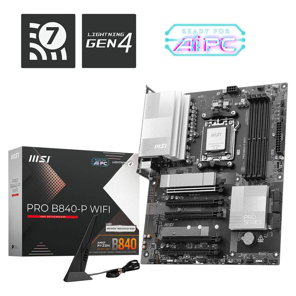 Motherboard Atx Msi Pro B840-P Wifi Sktam5