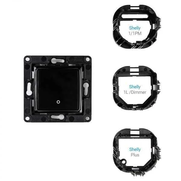 Shelly Wall Switch 1 Button - Black