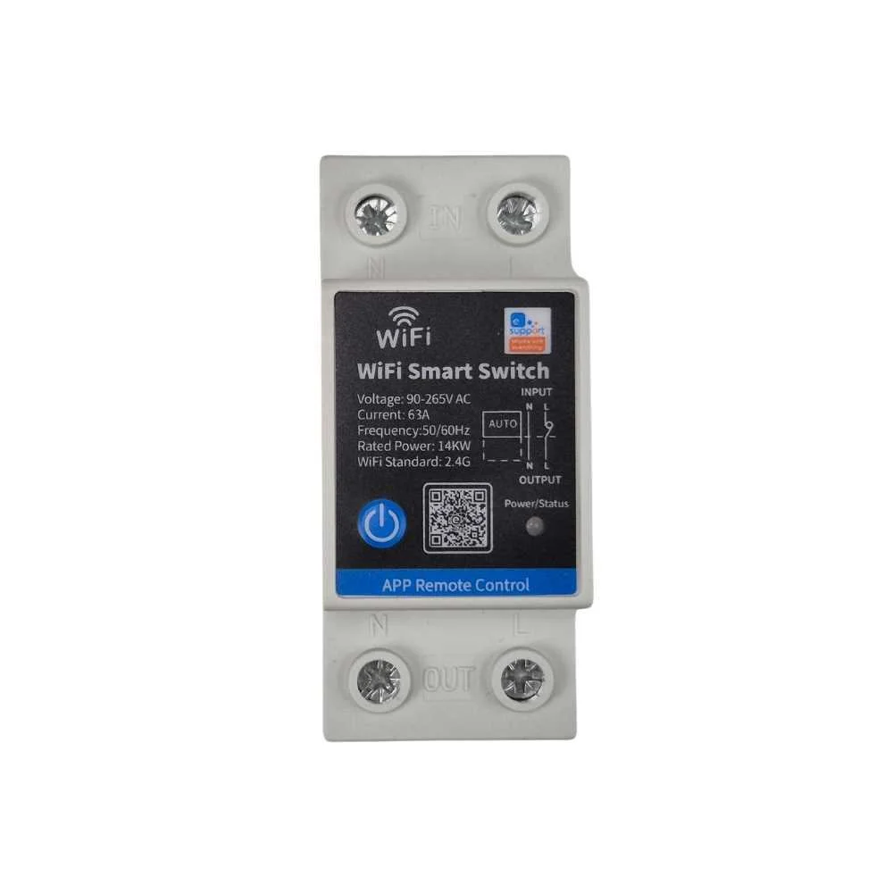 Smartwise Din-63a compat&iacute;vel com Din-Rail, rel&eacute; i.