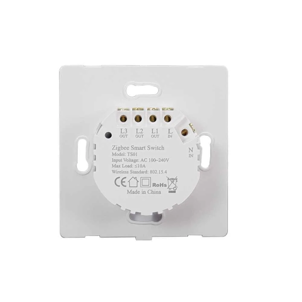 Smartwise B62 Uni Zigbee 3.0 + Rf, Interruptor de Parede Inteligente de 2 Gangues com Cablagem Unive