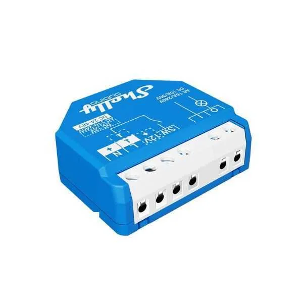 Rel? Inteligente Shelly Qubino Wave 1 com 1 Porta, com Protocolo Z-Wave