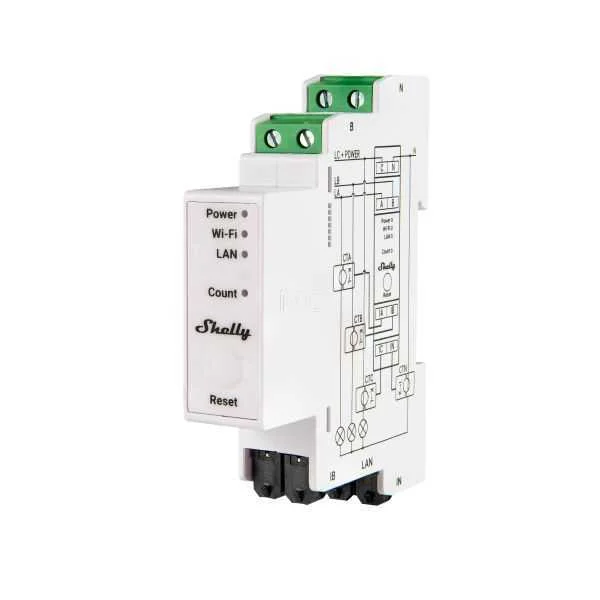 Shelly Pro 3em-400a Next Generation Professional 3-Phase Energy Meter (3 X 400a)