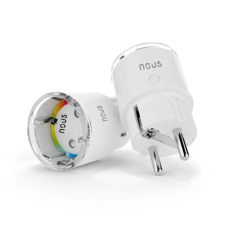 Nous A1z Ficha inteligente Zigbee com medidor de .