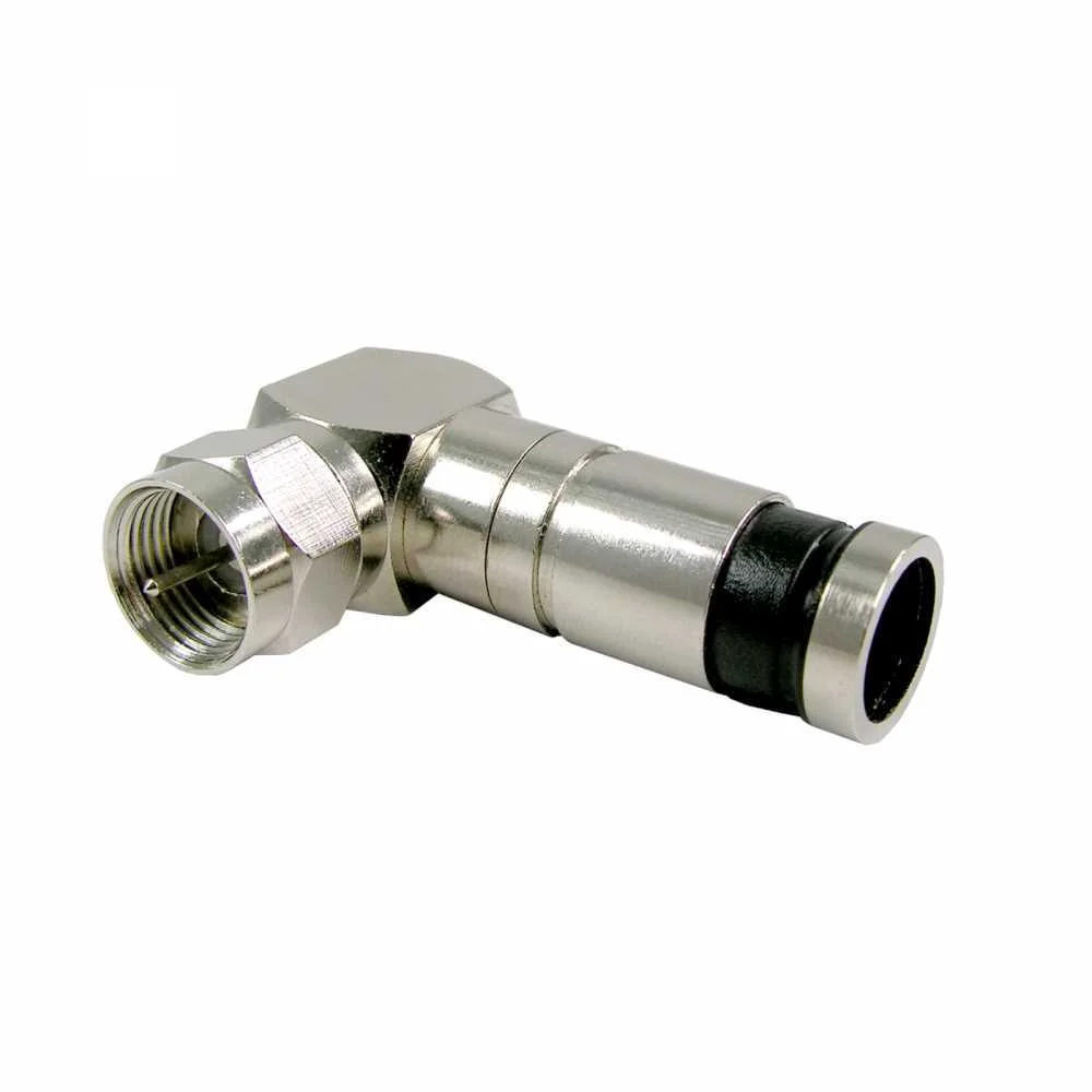 Conectores Compressao RG6 Curva roscar - DAXIS