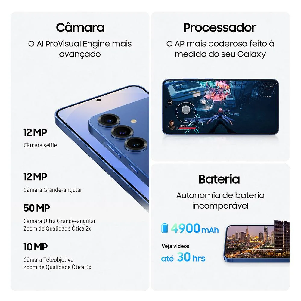 Smartphone Samsung Galaxy S25+ 5g 12/512gb Cinza