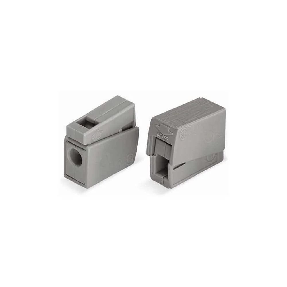 Conector clip rapido em linha 2 condutores 1 rig.