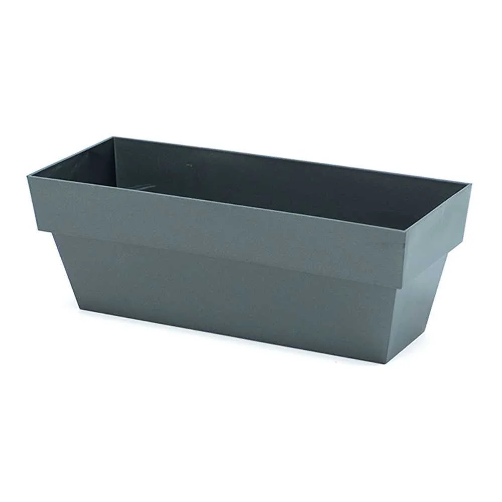 Floreira Limited 12x30cm Antracita Plastiken