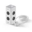 Regleta Cubo Ewent Bloque 8 Tomas Shucko  2 Usb-.