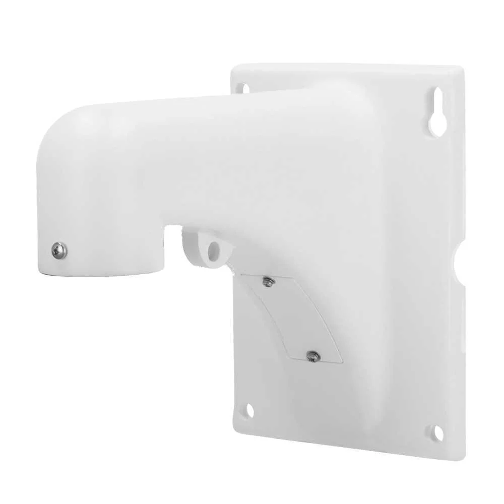 Suporte de parede - Para domes motorizadas - Apto para uso no exterior - Cor branco - Passador de ca