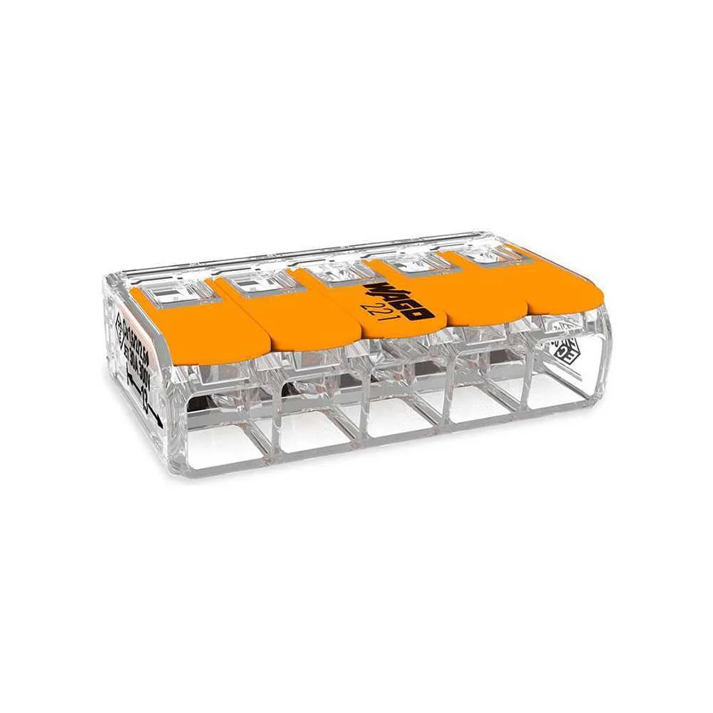 Conector rapido com alavanca 5 condutores  maxi.