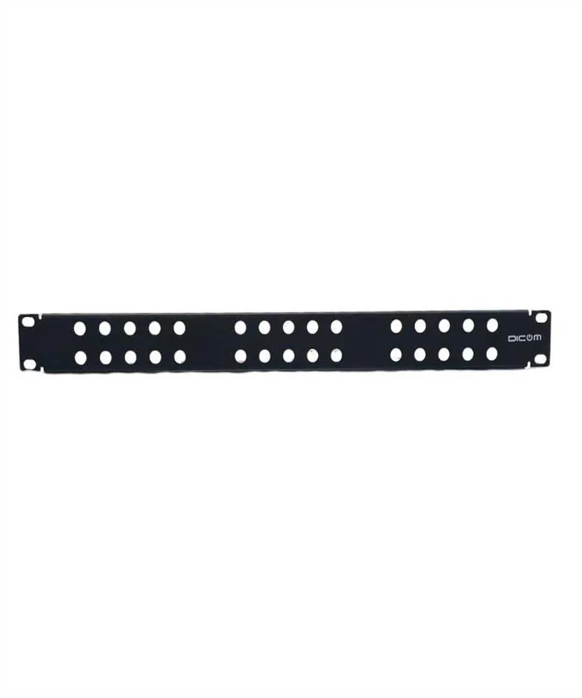 Painel 19" 1u P/ 3x Repartidor Frontais C/ Terra S/ Repartid