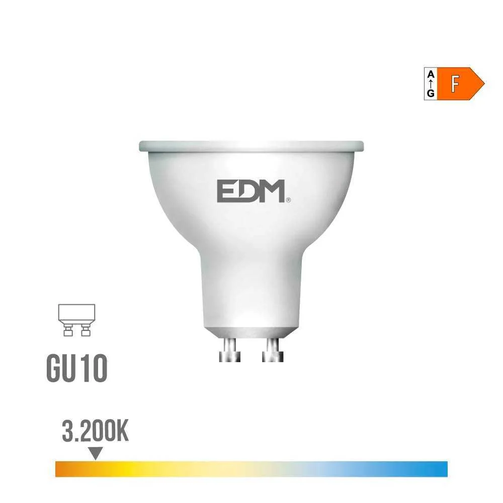Lampada led dicroica gu10 10 w 932 lm 3200 k luz .