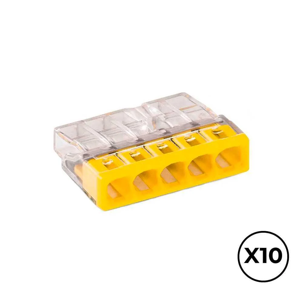 Conector rapido 5 condutores rigidos  maximo 2.