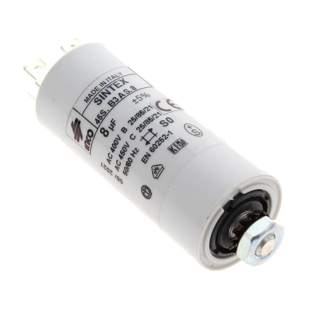 Condensador 8cf - 450v - 6cm Diel&eacute;trico